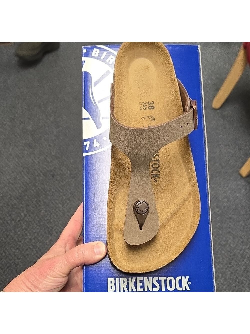 Birkenstock Brown Gizeh Thong Sandal 40